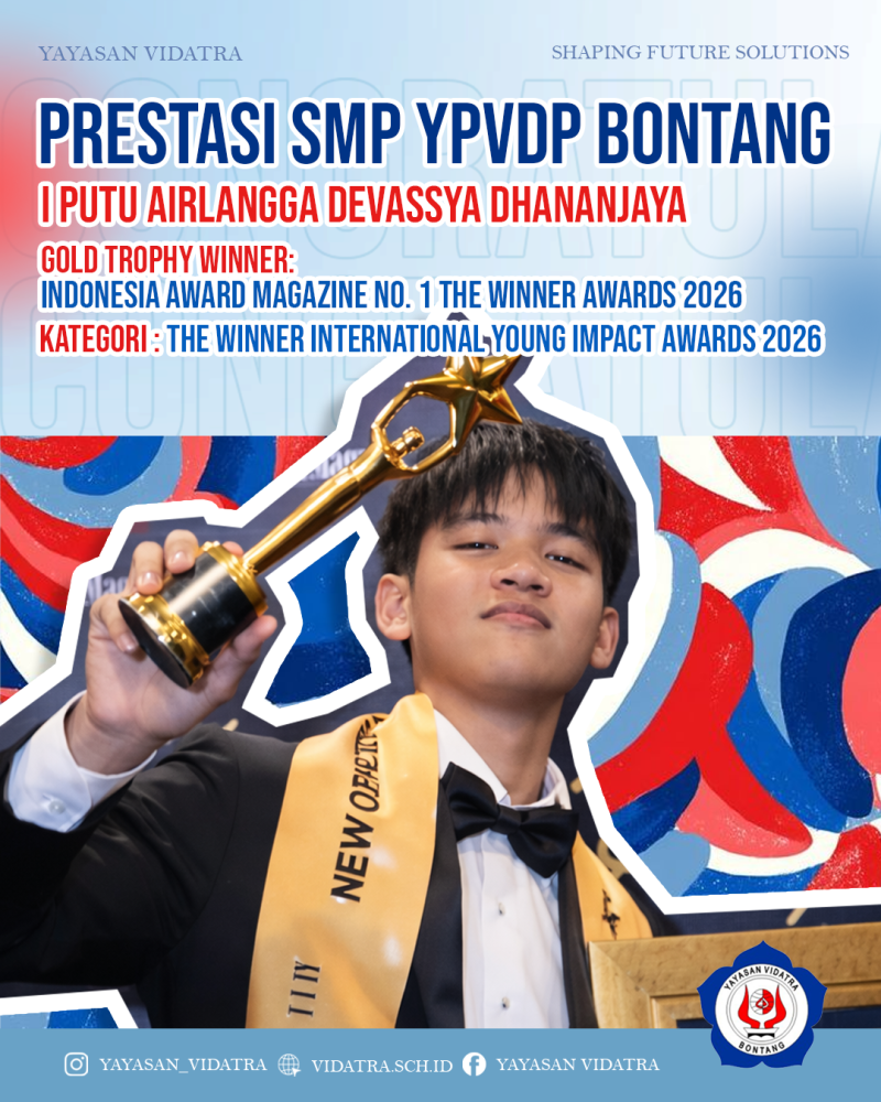 I Putu Airlangga Devassya Dhananjaya dinobatkan sebagai penerima The Winner International Young Impact Awards 2026.